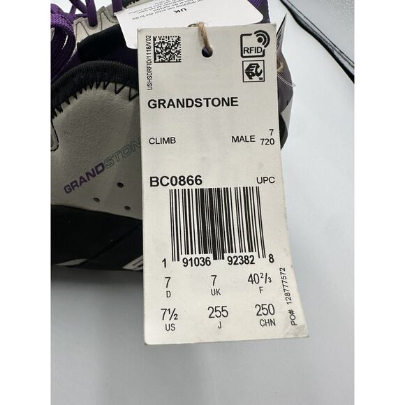Sz 7.5 adidas Climbing Shoes 5.10 Five Ten Grandstone Black Purple Men’s BC0866